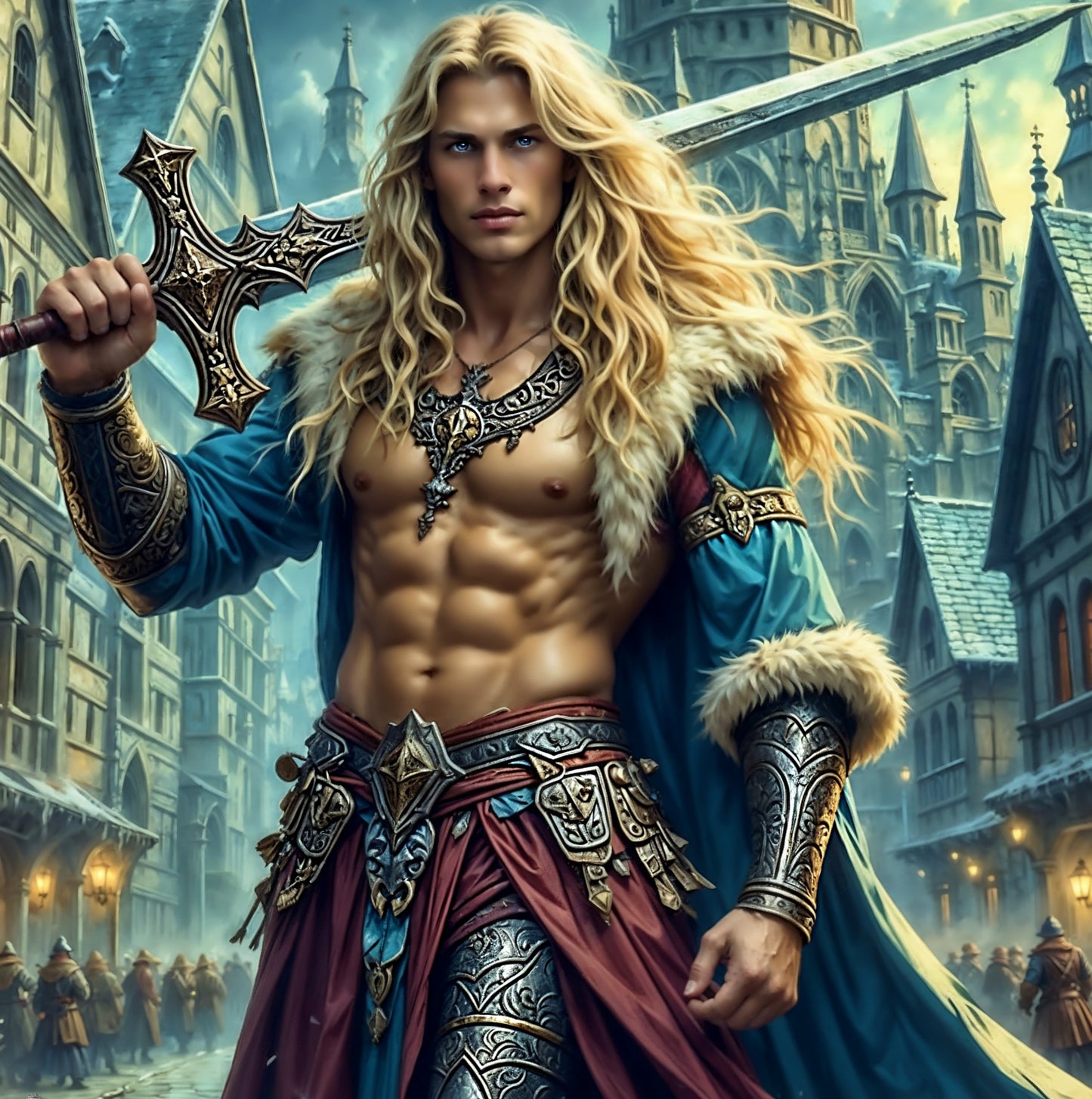 Eirik, by Klepsydra, an exclusive diamond painting kit from Diamond Art Emporium