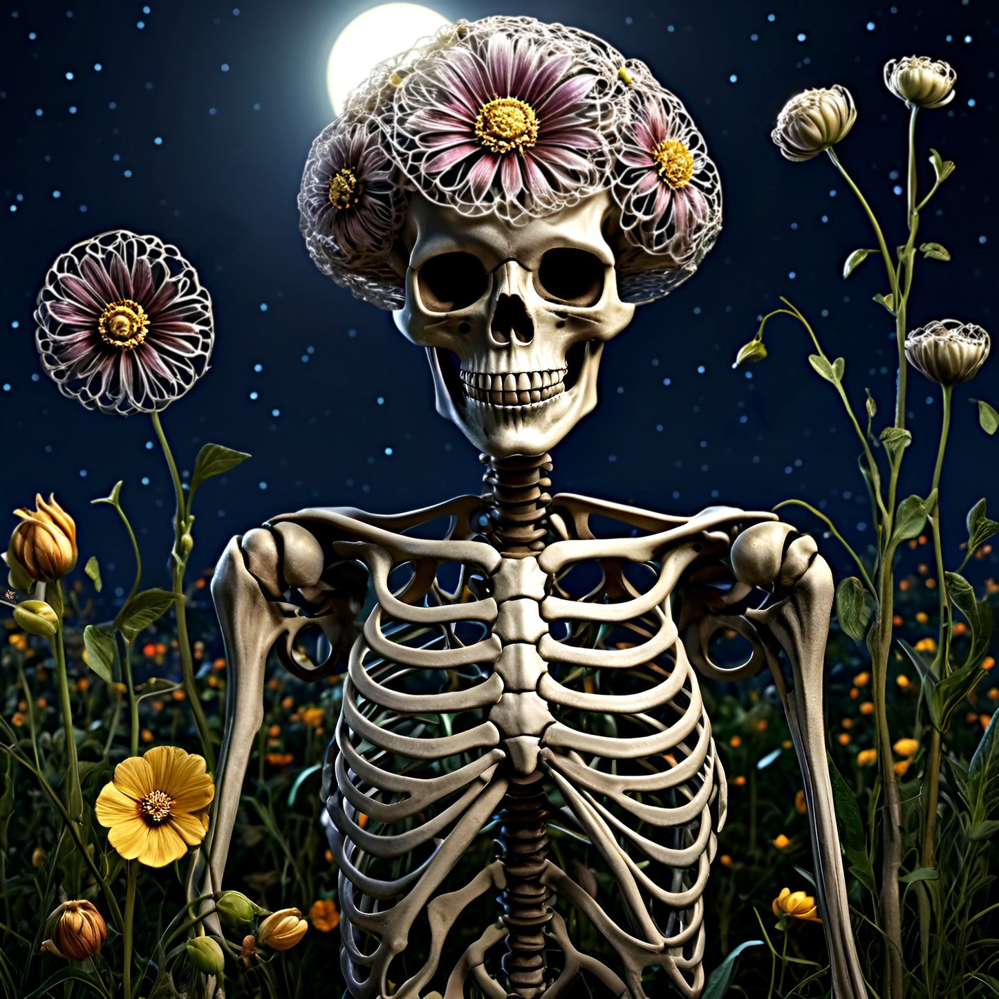 Moon Bathing, by Wanderer Dee, a large format Diamond Painting Kit available by special order