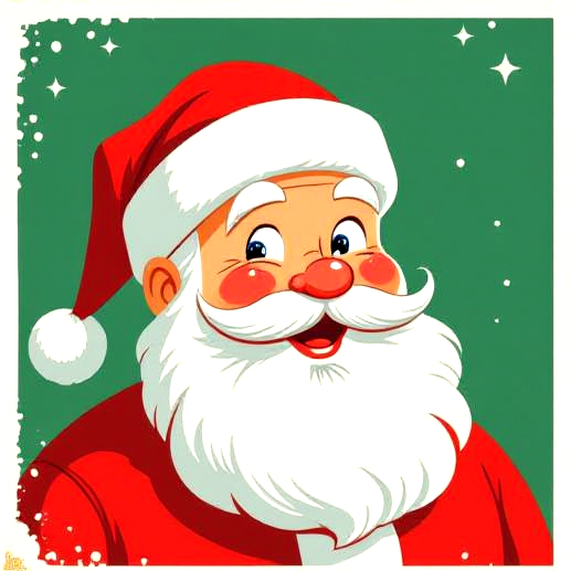 Jolly Santa | Compact Premium Diamond Painting Kit, 40x40cm