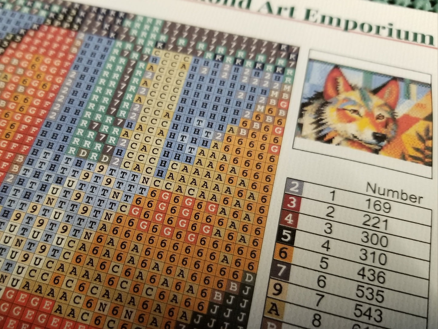 Squares Practice, a diamond painting kit to build confidence and skills for diamond painting.