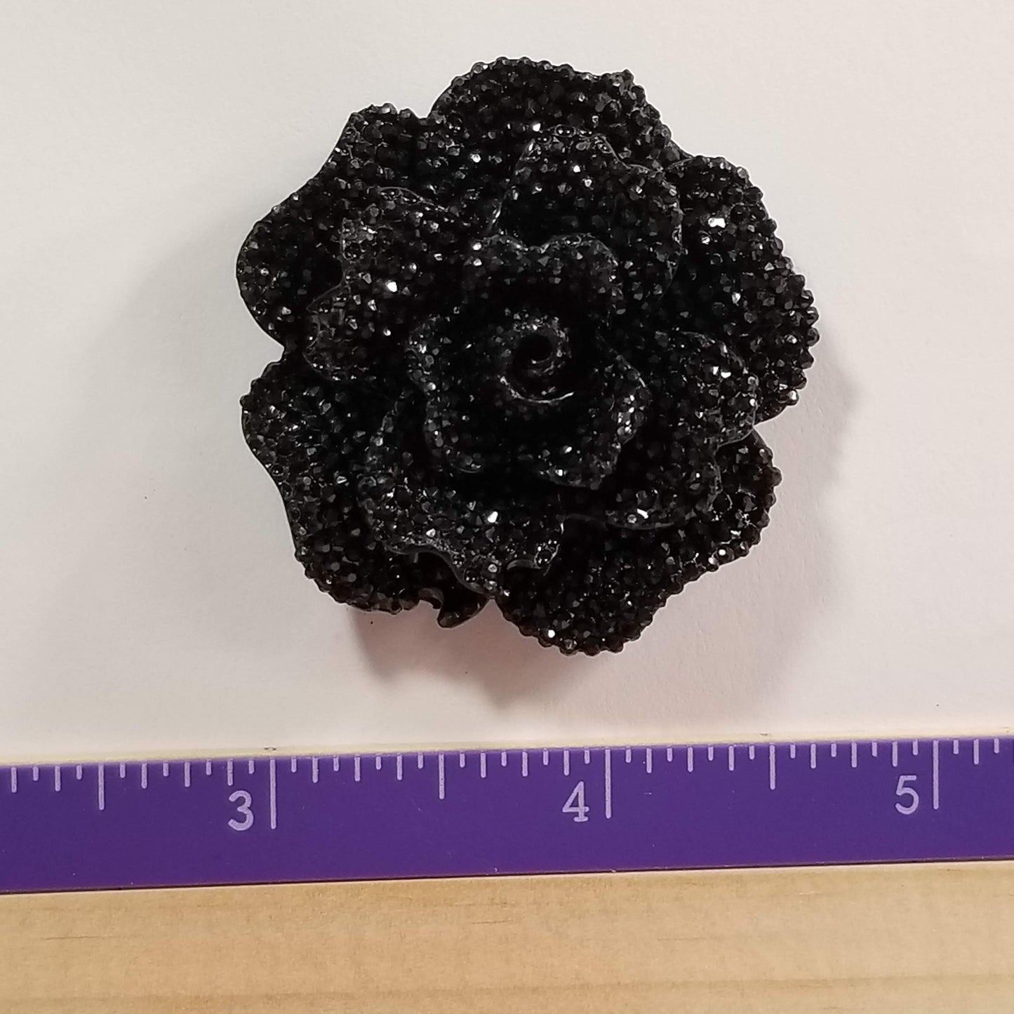 Rose Cover Minders, Extra Large 45mm, Rhinestone Surface Effect, Aurora Borealis