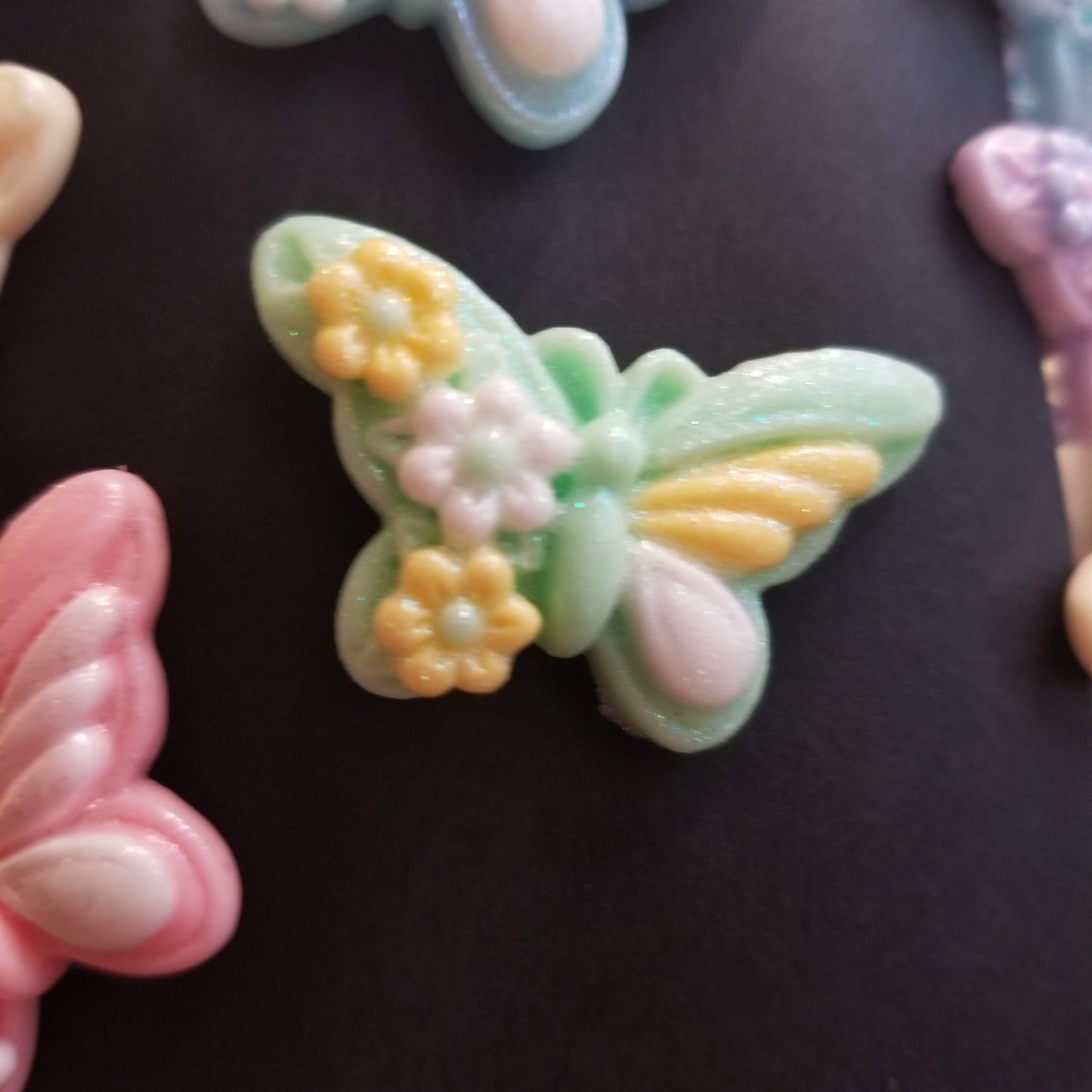 Springtime Butterflies, in Glittery Pastels, Beautiful new cover minders for diamond painting.