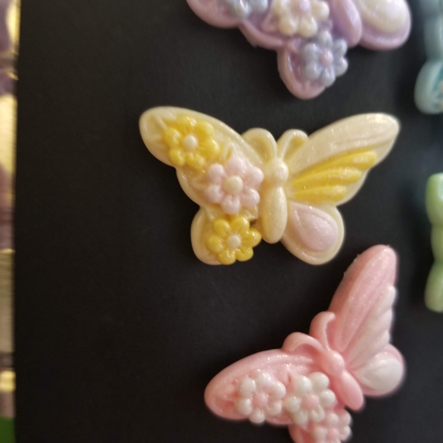 Springtime Butterflies, in Glittery Pastels, Beautiful new cover minders for diamond painting.