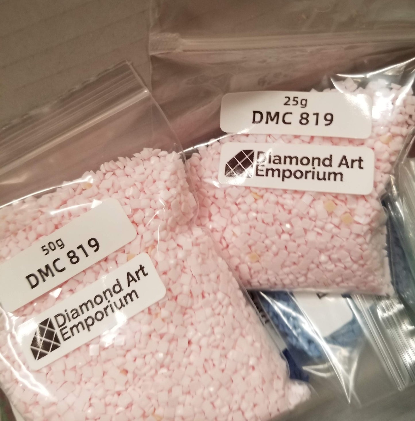 Square Acrylic Diamonds (Group 5) DMC Colors 778 779 780 782 794 797 815 819 834 838