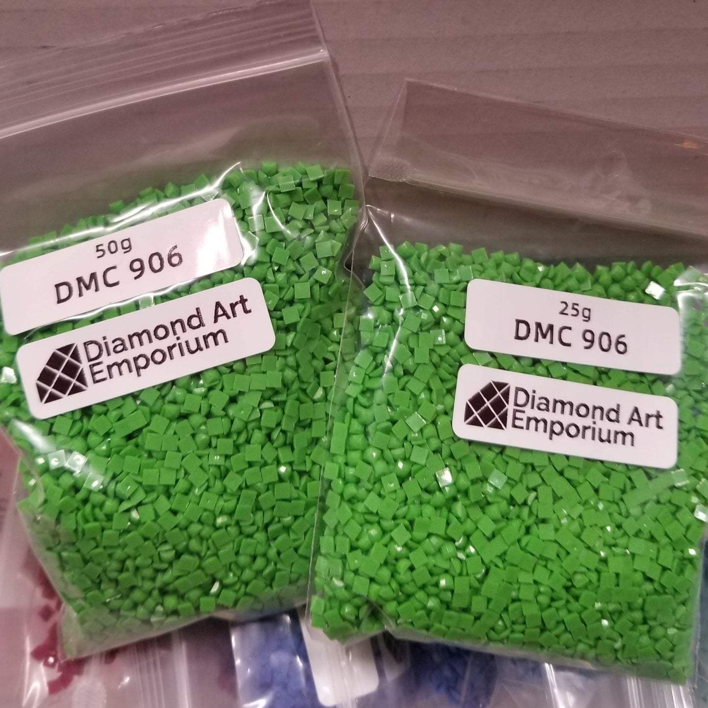 Square Acrylic Diamonds (Group 6) DMC Colors 841 844 869 890 898 899 906 907 918 921