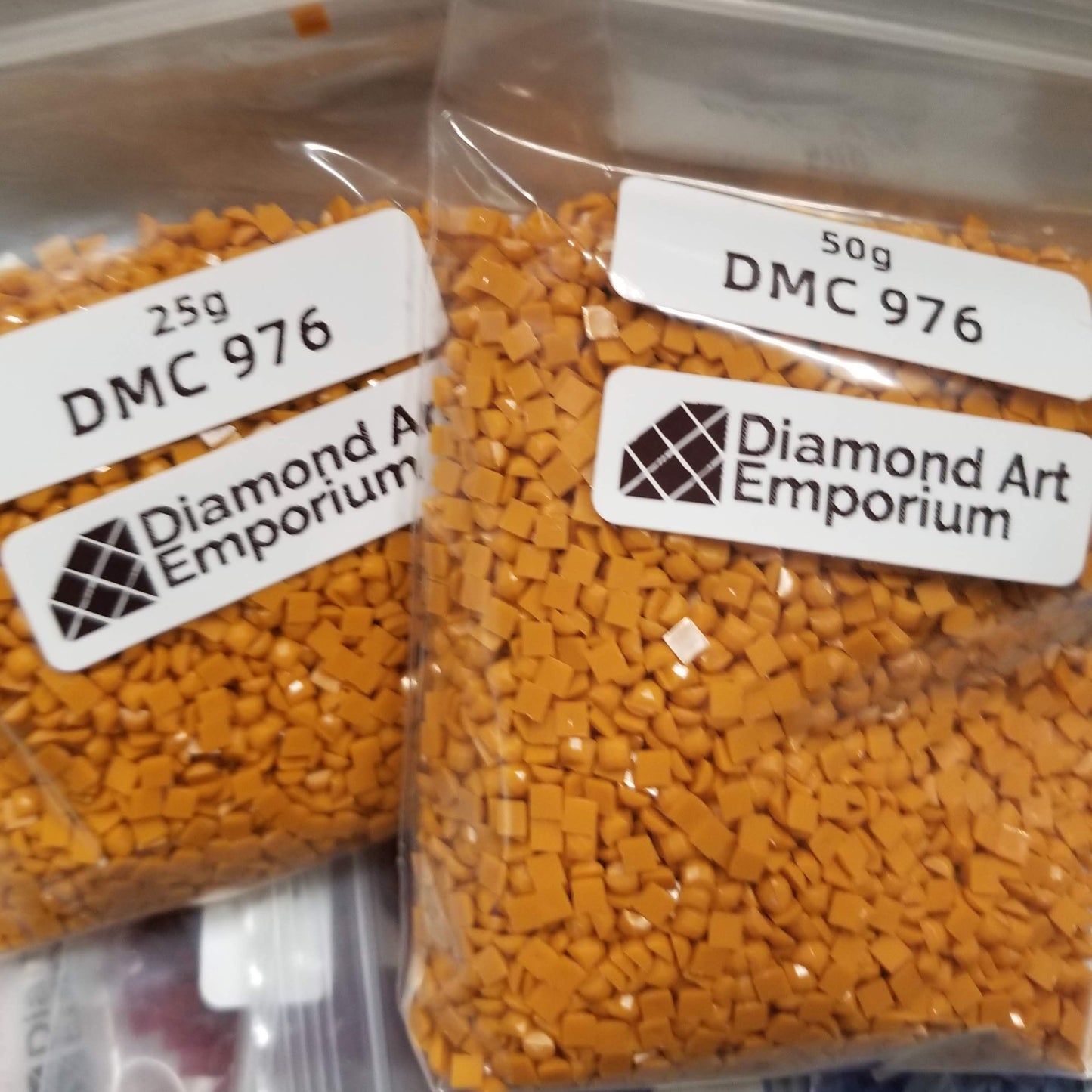 Square Acrylic Diamonds (Group 8) DMC Colors 959 975 976 3023 3024 3031 3033 3041 3042 3047