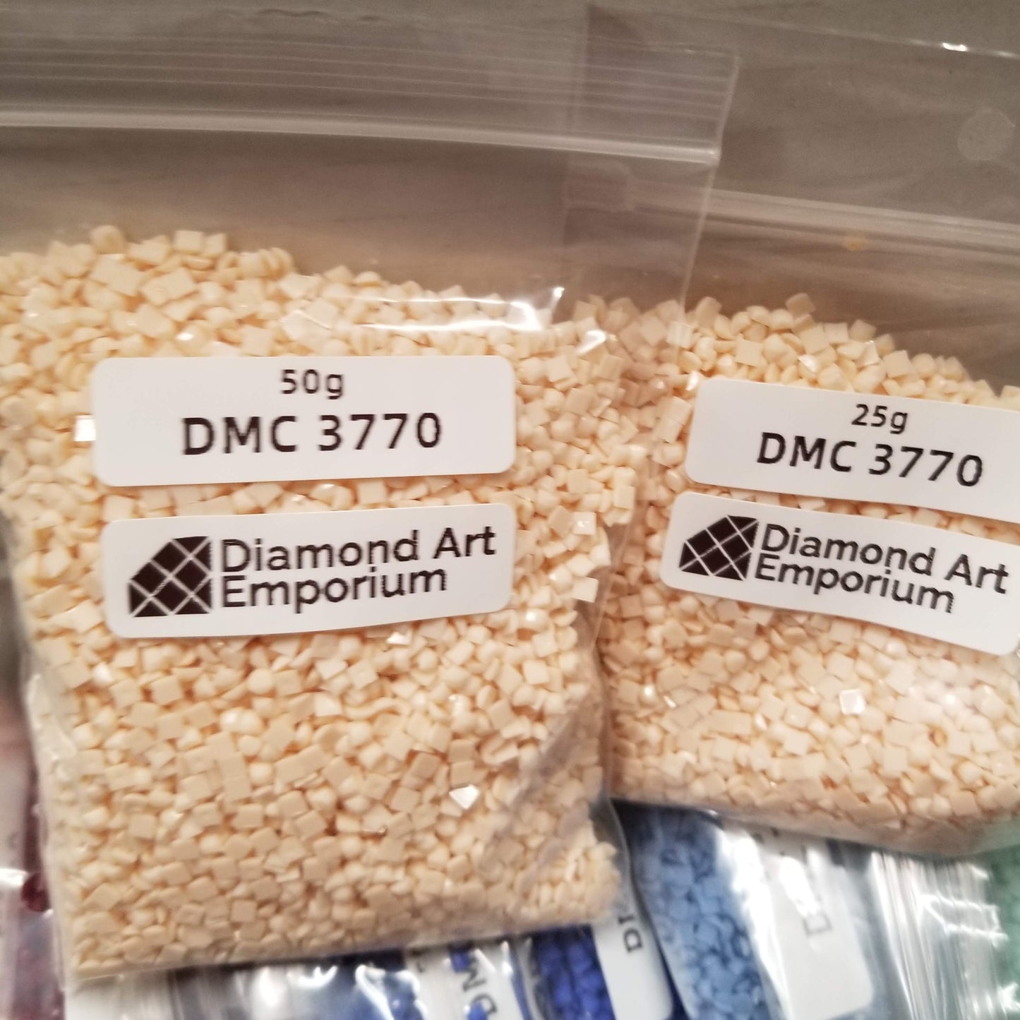 Square Acrylic Diamonds (Group 10) DMC Colors 3766 3770 3772 3778 3779 3787 37901 3802 3813 3820