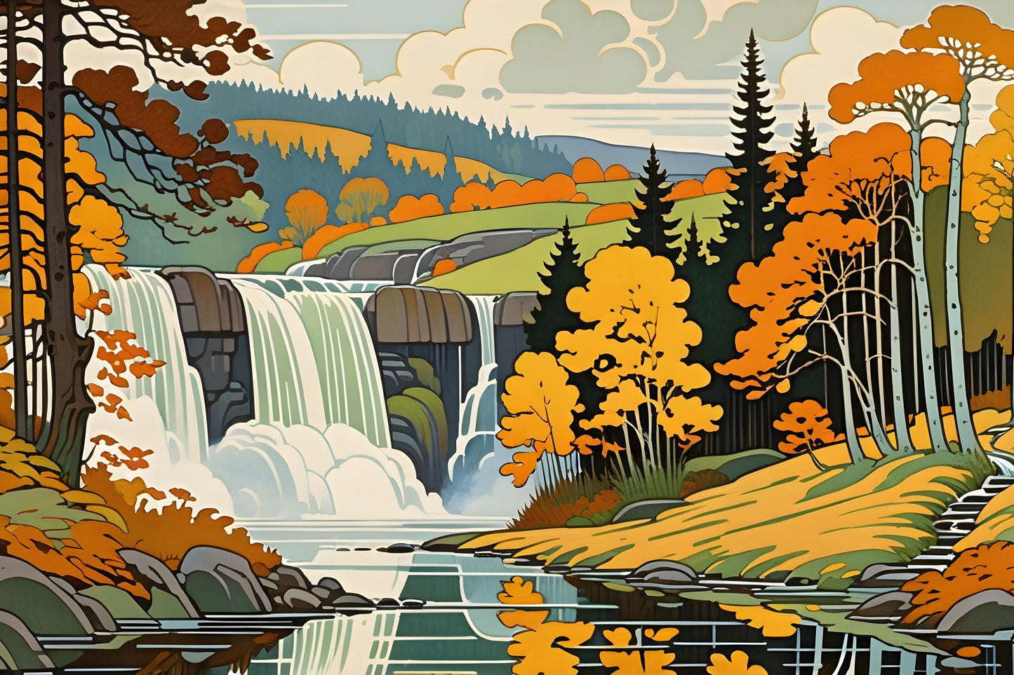 Landscapes 08, a large format Diamond Painting Kit available by special order, from Diamond Art Emporium.