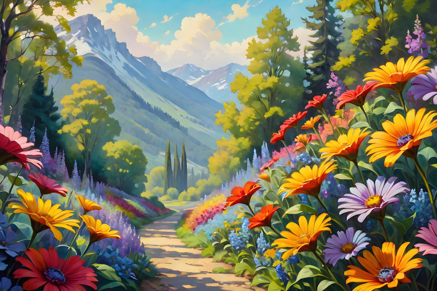 Landscapes 12, a large format Diamond Painting Kit available by special order, from Diamond Art Emporium.