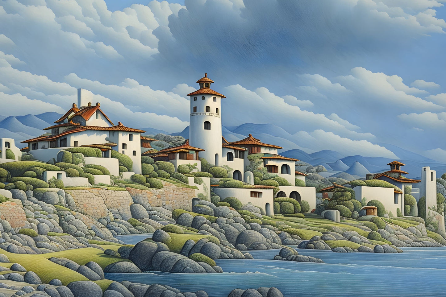 Landscapes 15, a large format Diamond Painting Kit available by special order, from Diamond Art Emporium.