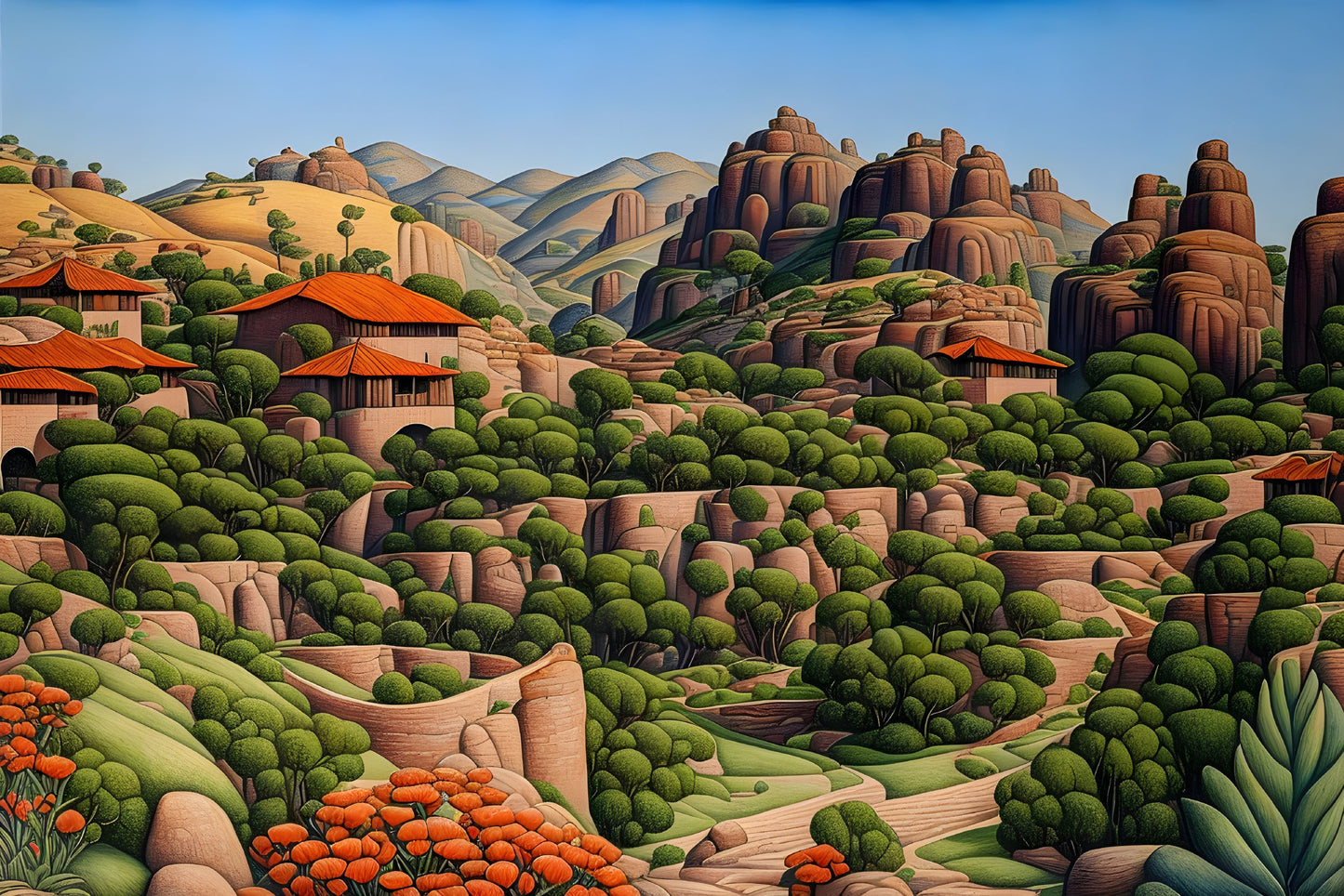 Landscapes 17, a large format Diamond Painting Kit available by special order, from Diamond Art Emporium.