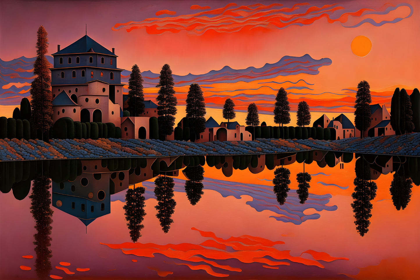 Landscapes 25, a large format Diamond Painting Kit available by special order, from Diamond Art Emporium.
