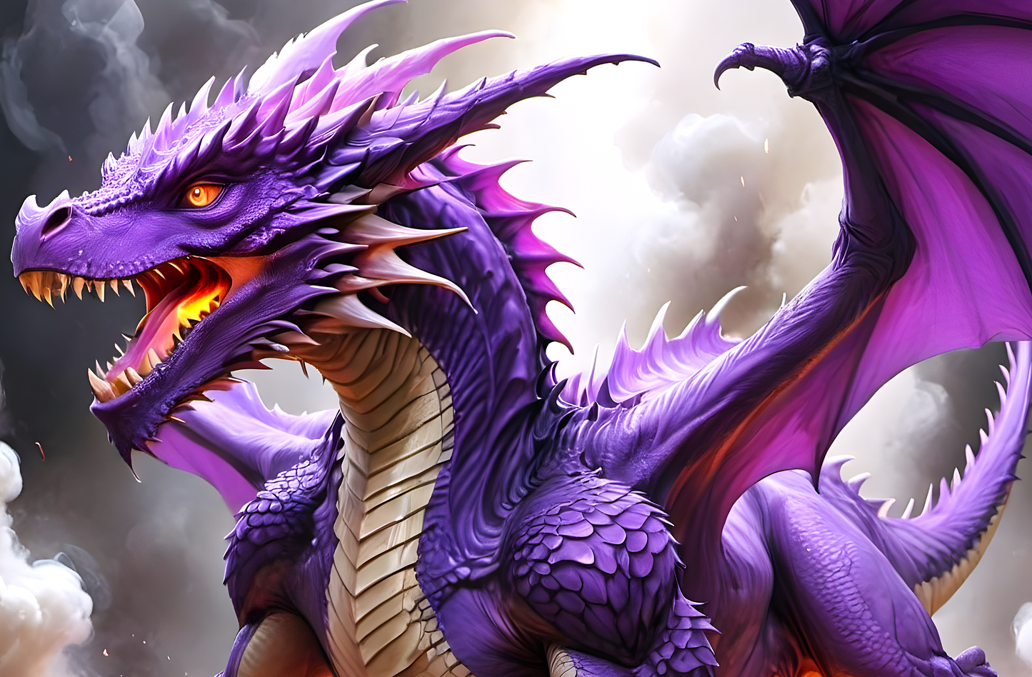 Purple Rage, a large format Diamond Painting Kit available by special order, a Diamond Art Emporium exclusive image.