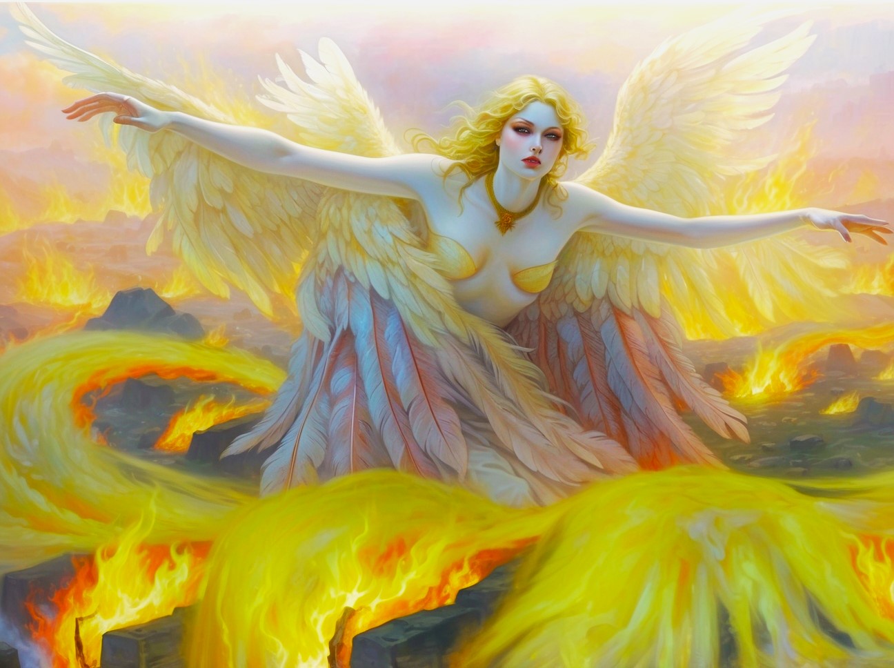 Serenity Angel, a large format Diamond Painting Kit available by special order, a KSB exclusive image for Diamond Art Emporium.