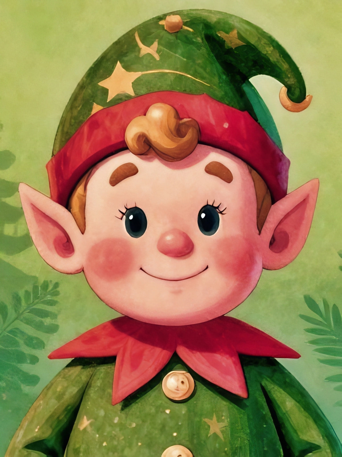 Elf | Seasonal Holiday Diamond Painting Event Kit, 30x40cm