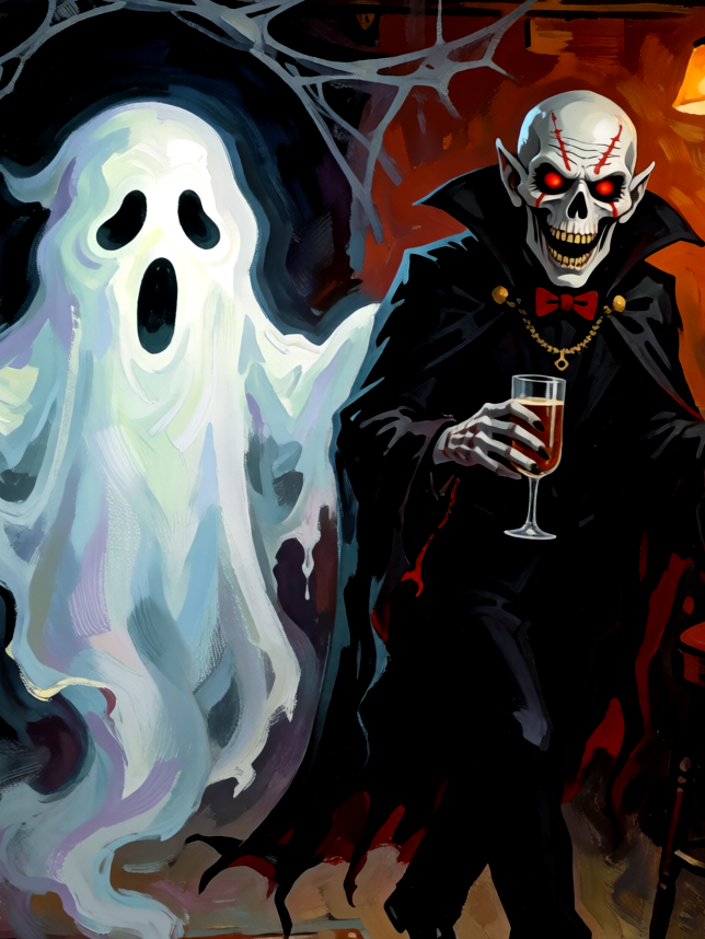 They Walk Into a Bar | Halloween Diamond Painting Event Kit, 30x40cm