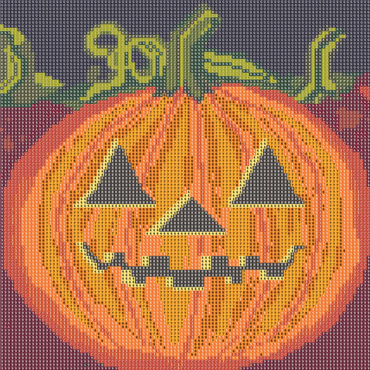 Just Jack, New Halloween Snax,30x30cm Round Diamond Painting Kit with Aurora Borealis Specials