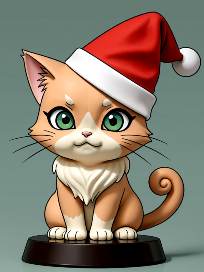 Cat | Seasonal Holiday Diamond Painting Event Kit, 30x40cm