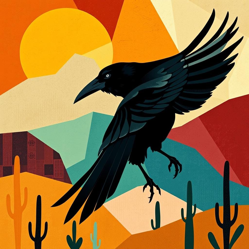 Raven, a large format diamond painting kit, a Diamond Art Emporium exclusive.