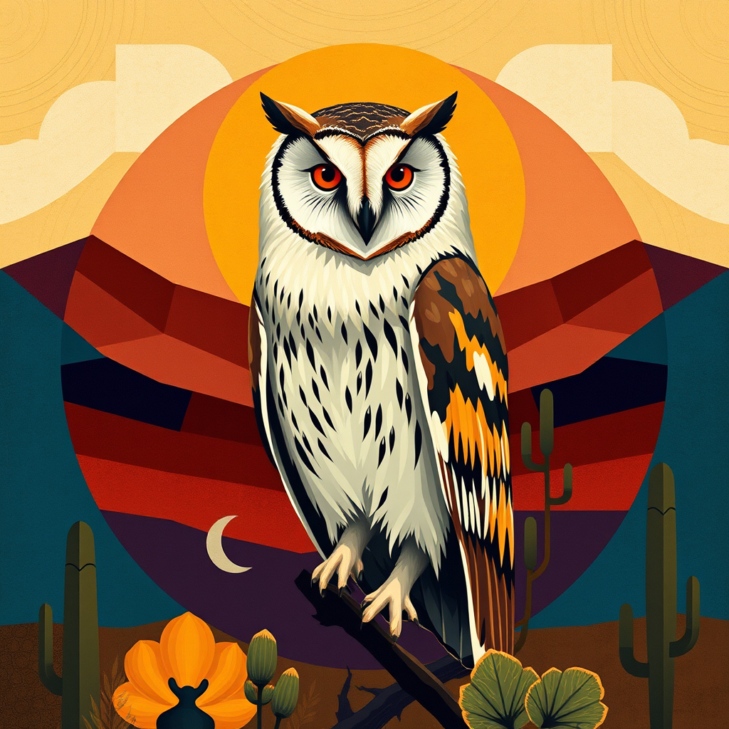Barn Owl, a large format diamond painting kit, a Diamond Art Emporium exclusive.