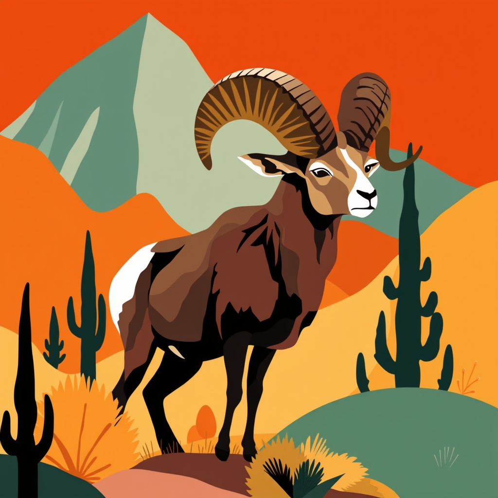 Big Horn Sheep, a large format diamond painting kit, a Diamond Art Emporium exclusive.