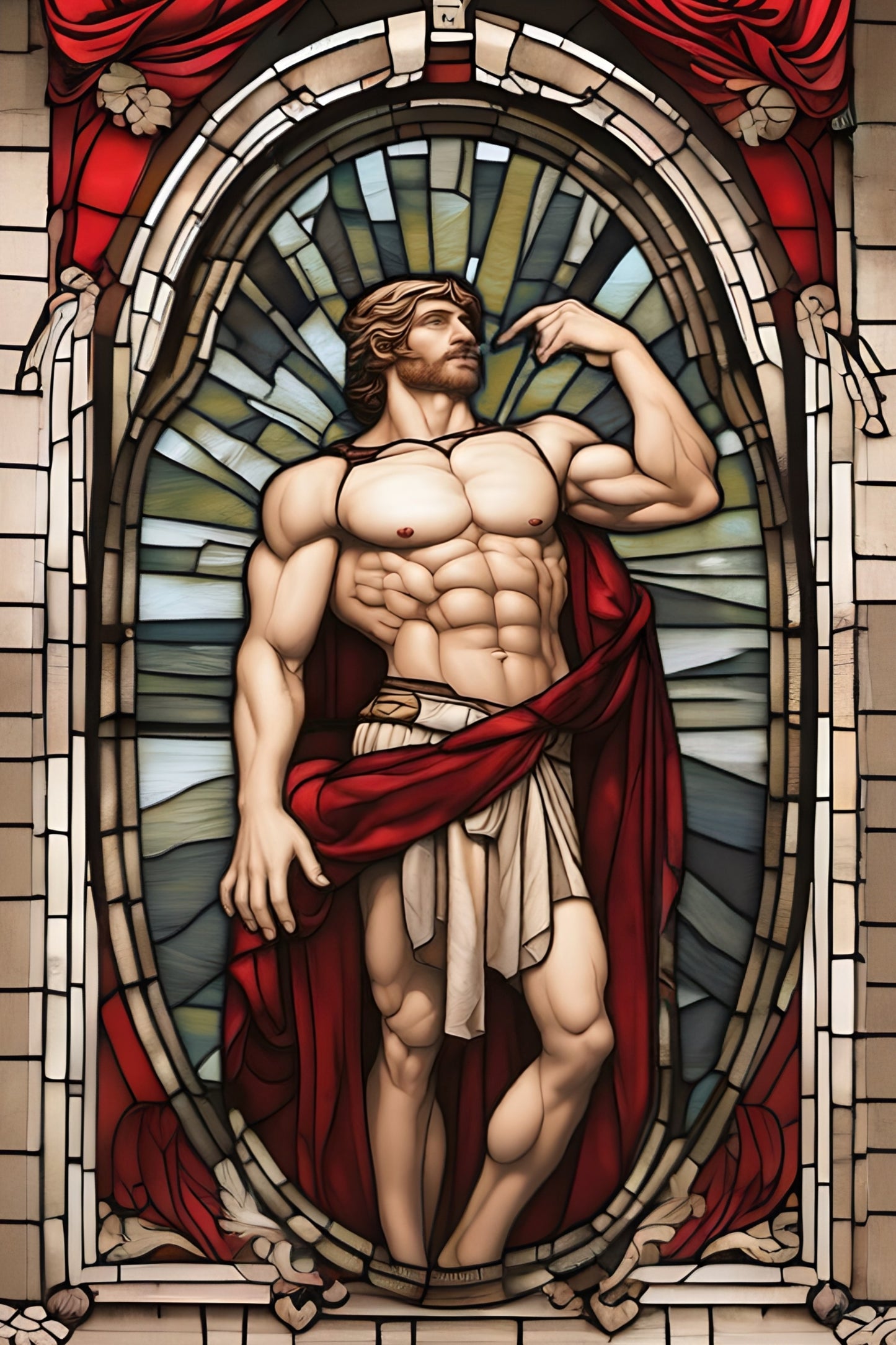 Classic Stained Glass, An exclusive Eye Candy Image from Diamond Art Emporium 40x60cm