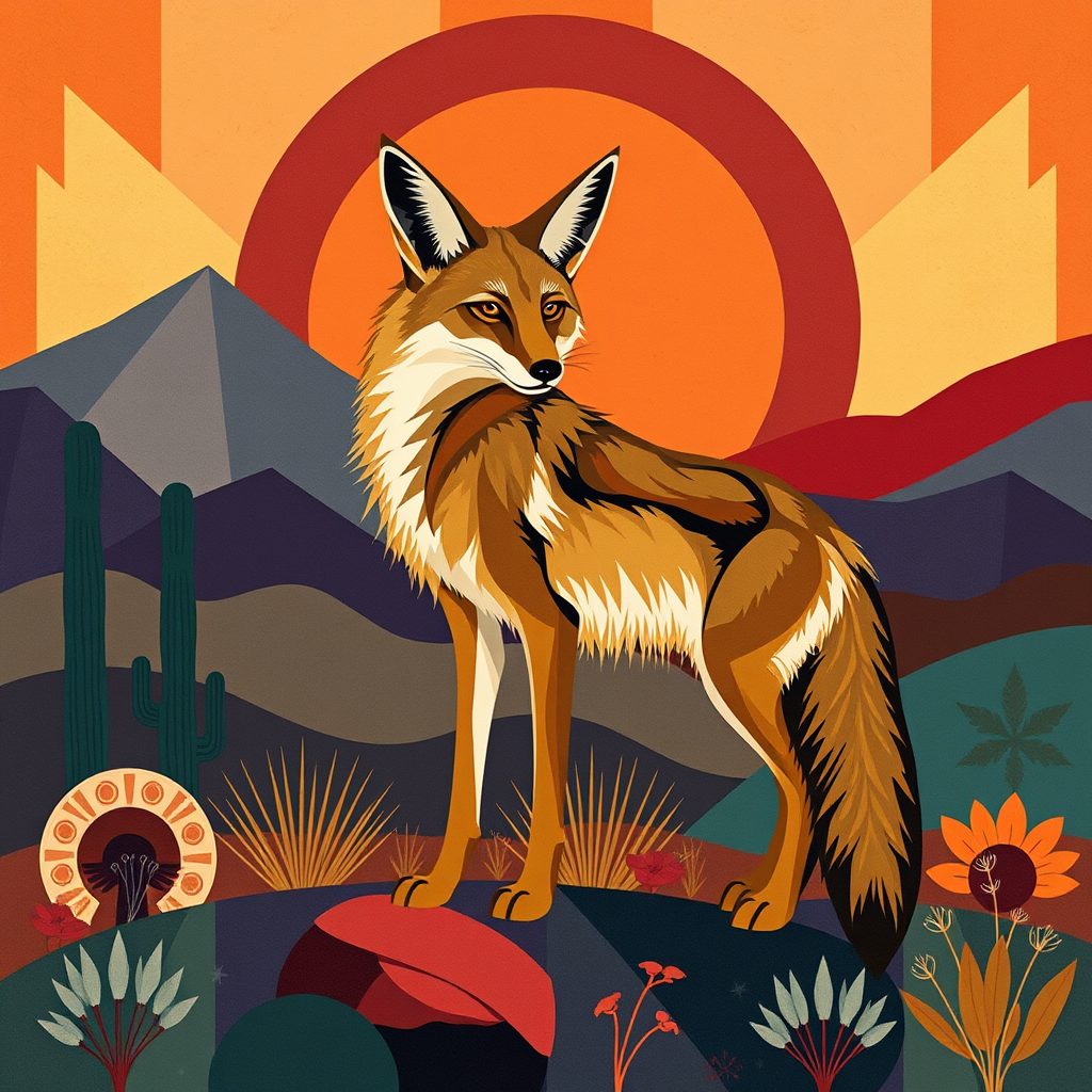 Coyote, a large format diamond painting kit, a Diamond Art Emporium exclusive.