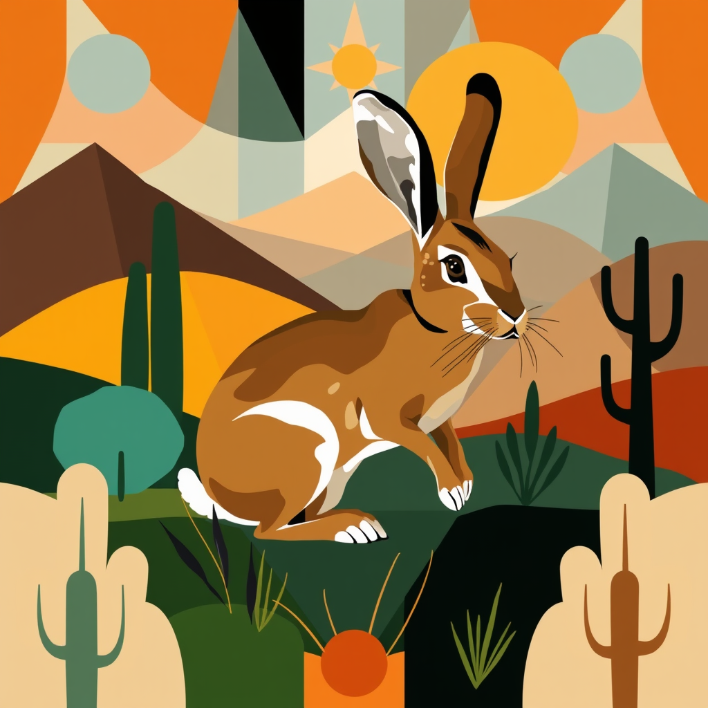 Jackrabbit, a large format diamond painting kit, a Diamond Art Emporium exclusive.