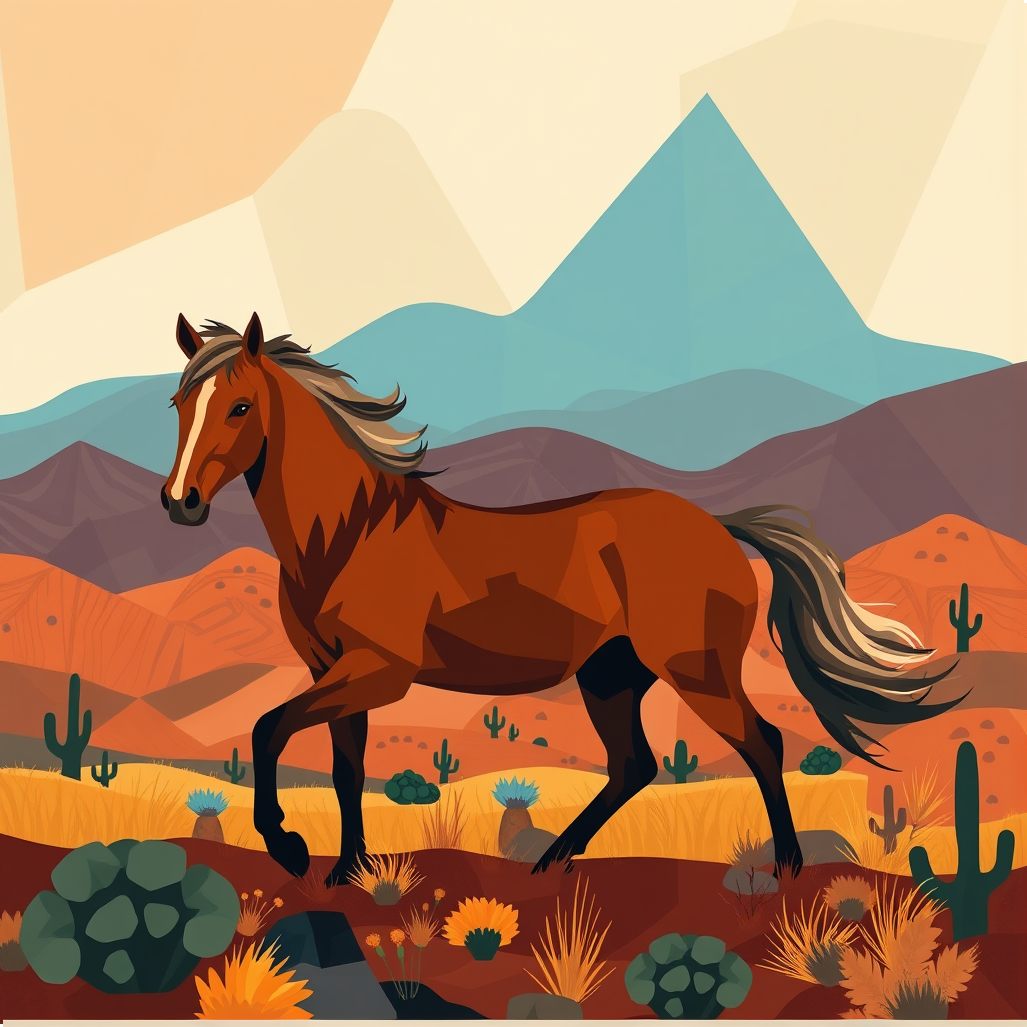 Mustang, a large format diamond painting kit, a Diamond Art Emporium exclusive.