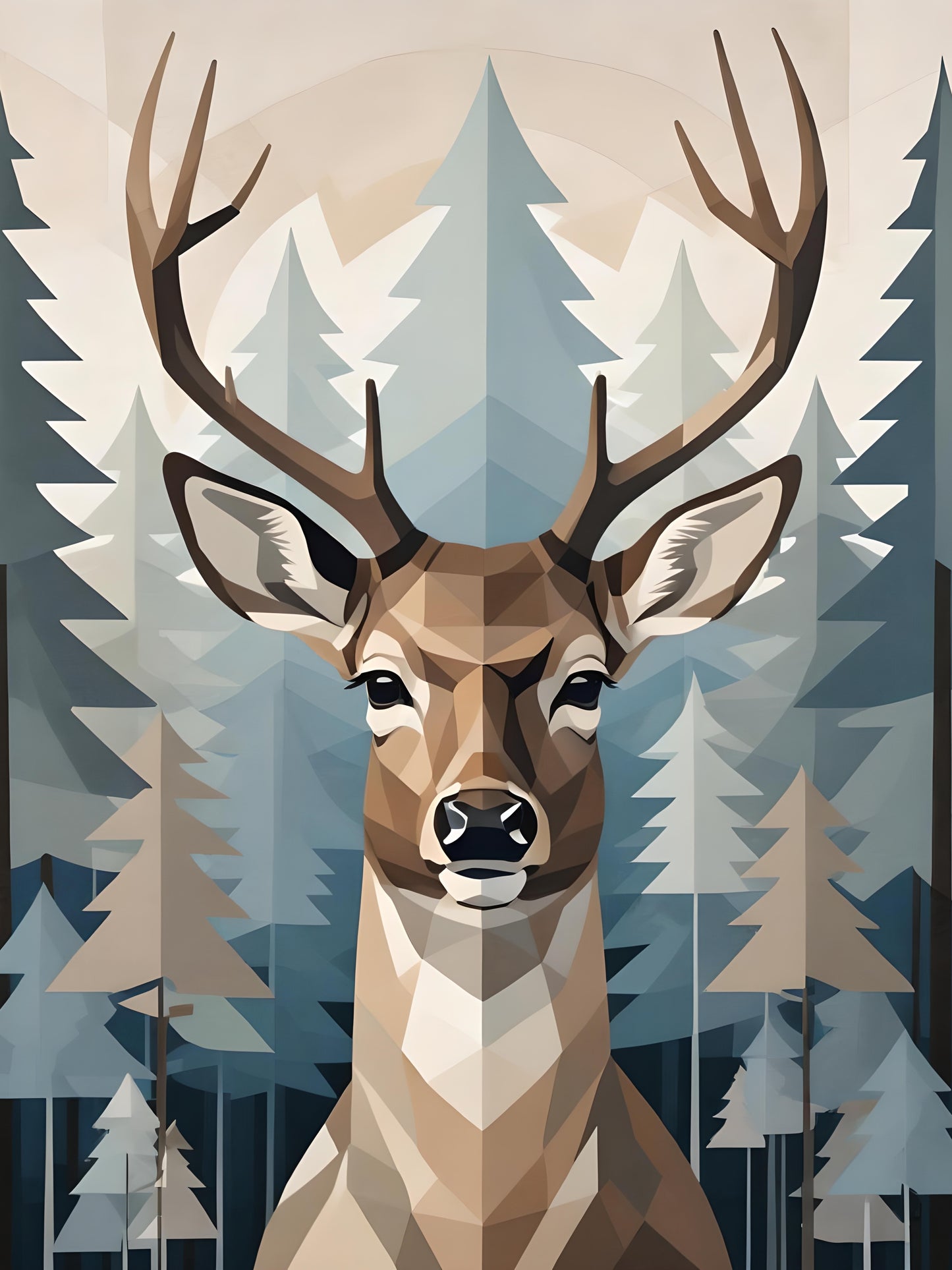 Oh Deer, a large format Diamond Painting Kit available by special order, a Diamond Art Emporium exclusive.