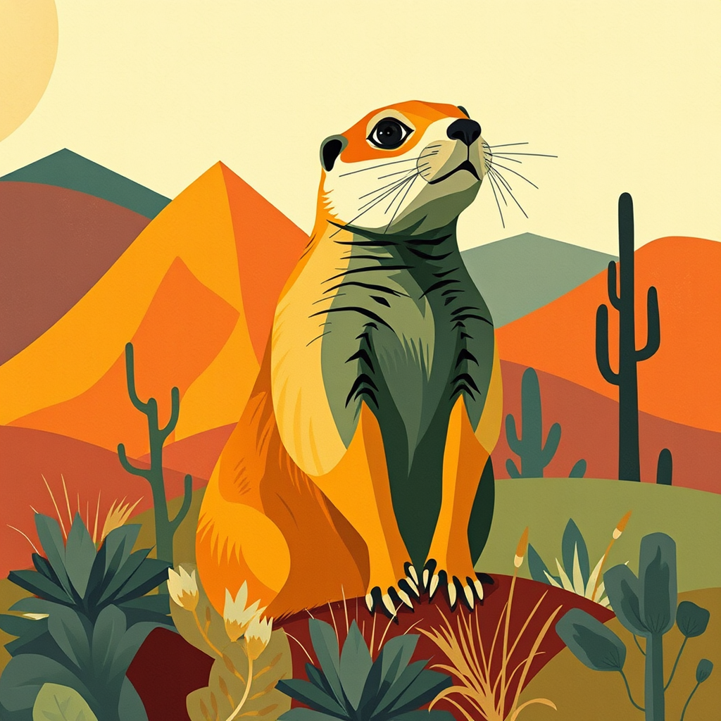 Prairie Dog, a large format diamond painting kit, a Diamond Art Emporium exclusive.