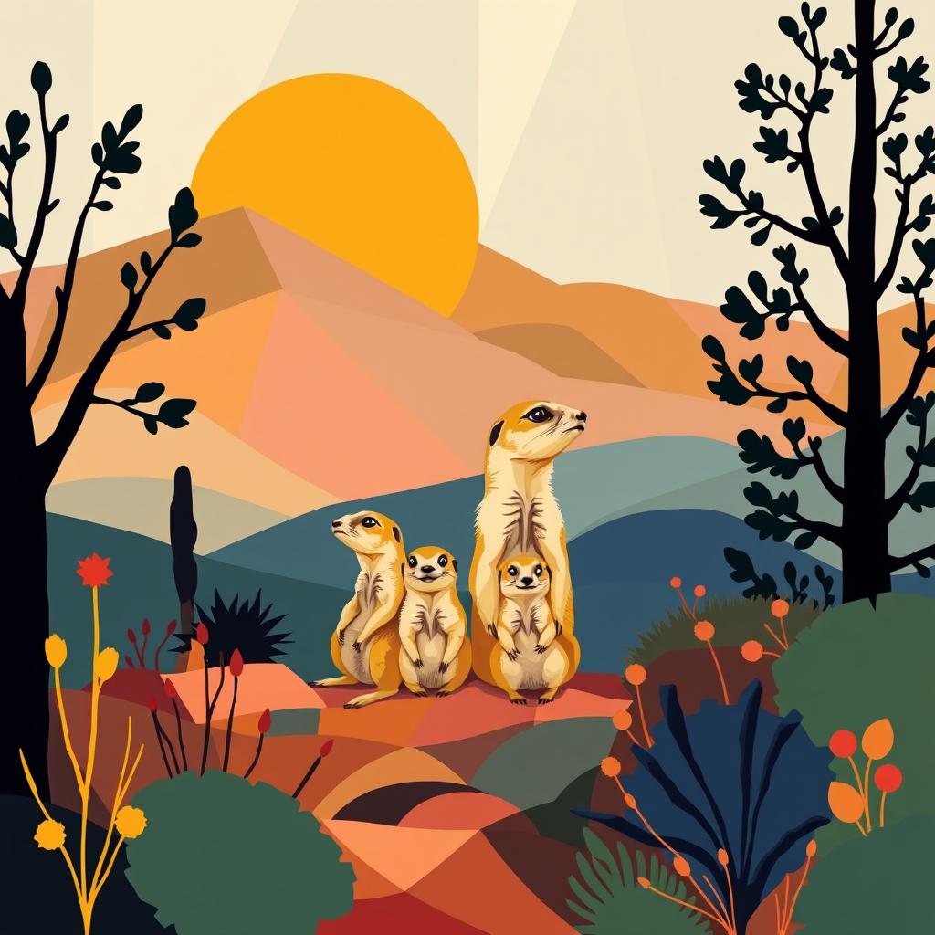 Prairie Dog Family, a large format diamond painting kit, a Diamond Art Emporium exclusive.