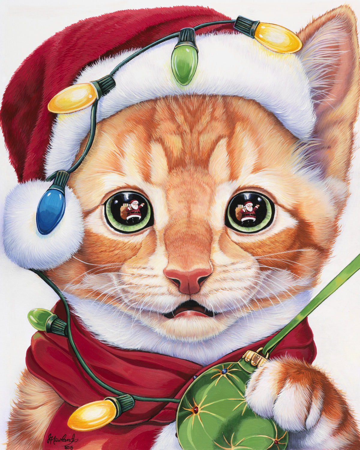 Uh-Oh Santa, Large Format Premium Diamond Painting Kit, Choose Resin Square or Acrylic Round Diamonds