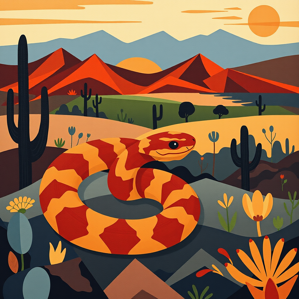Rattlesnake, a large format diamond painting kit, a Diamond Art Emporium exclusive.
