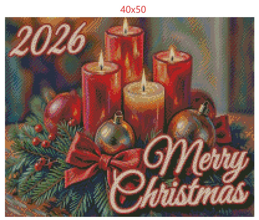 Merry Christmas 2026, 50x40cm, All Fairy Dust, Special Edition