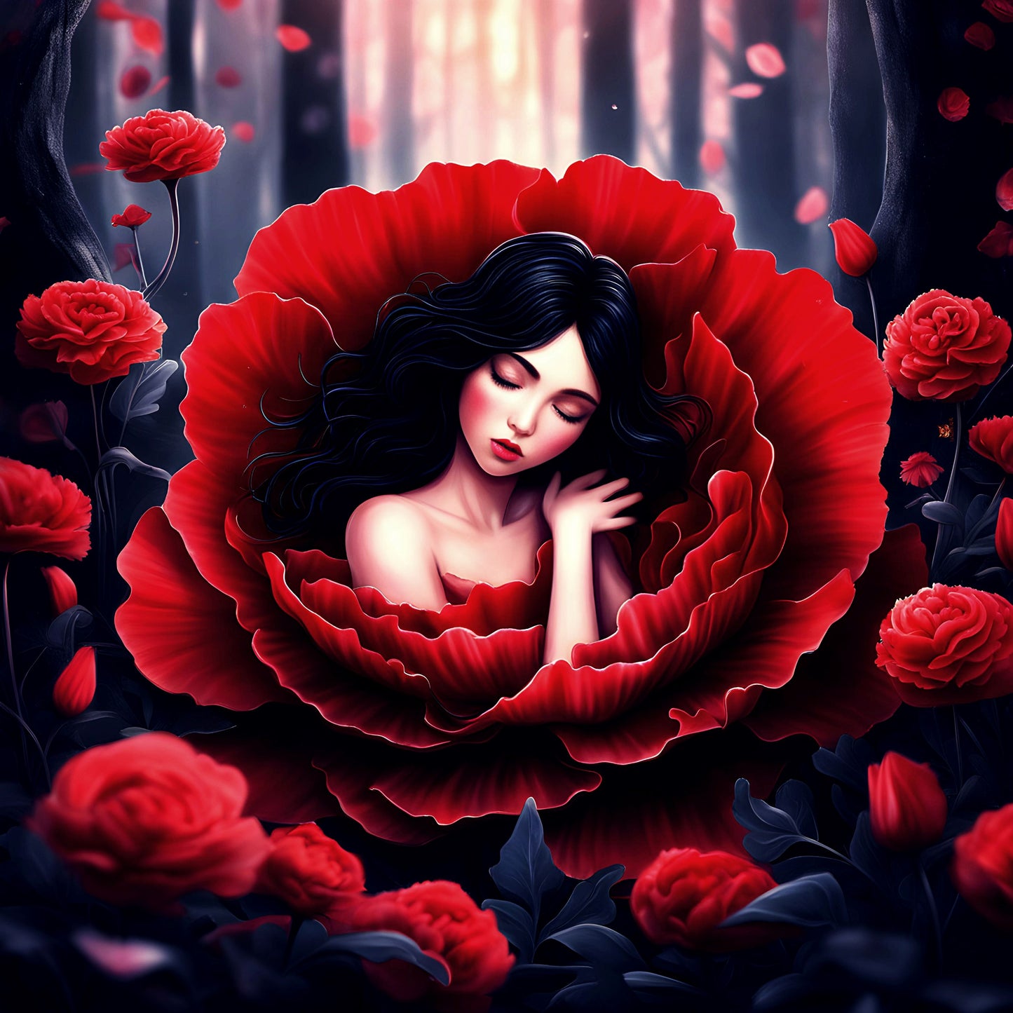 Vinca, by WandererDee, a large format Diamond Painting Kit available by special order from Diamond Art Emporium