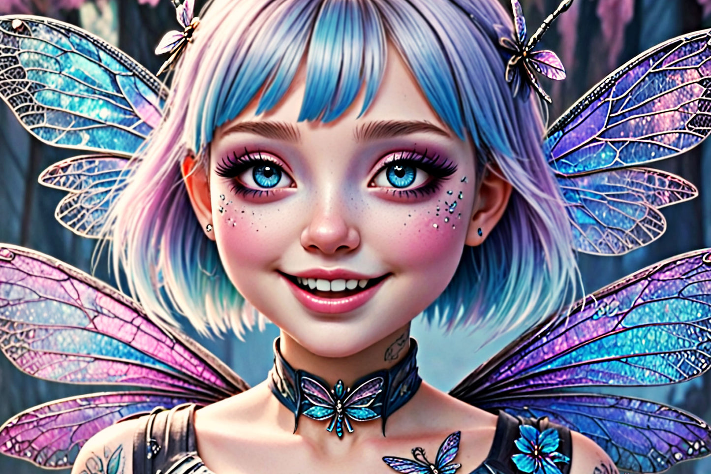 Delilah, a large format Diamond Painting Kit available by special order, a WandererDee exclusive image for Diamond Art Emporium.