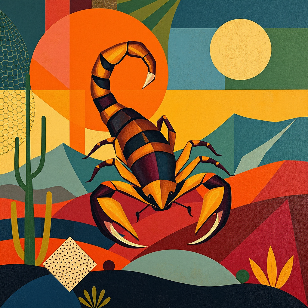 Scorpion, a large format diamond painting kit, a Diamond Art Emporium exclusive.