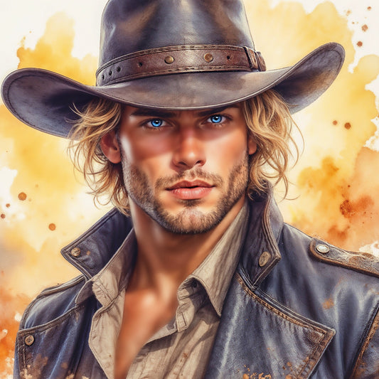 Bill Winchester, by Klepsydra, an exclusive diamond painting kit from Diamond Art Emporium
