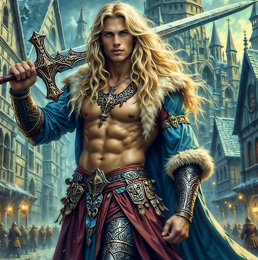 Eirik, by Klepsydra, an exclusive diamond painting kit from Diamond Art Emporium