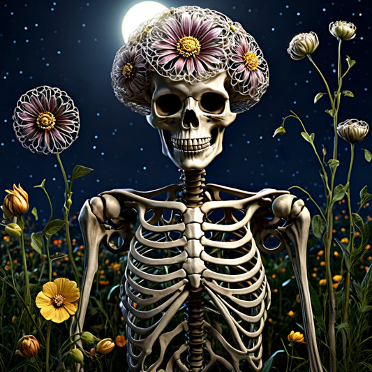 Moon Bathing,  by Wanderer Dee, a large format Diamond Painting Kit available by special order