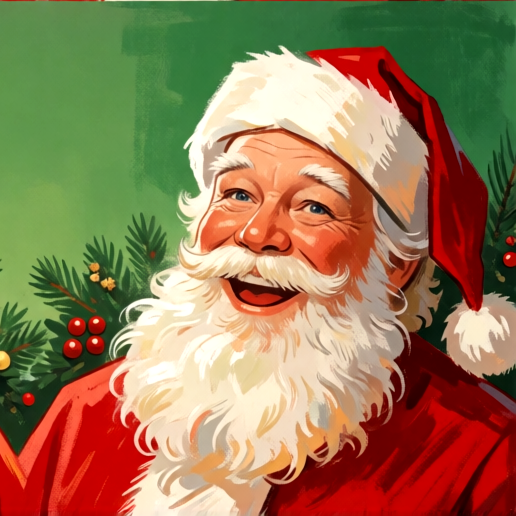 Vintage Santa | Compact Premium Diamond Painting Kit, 40x40cm