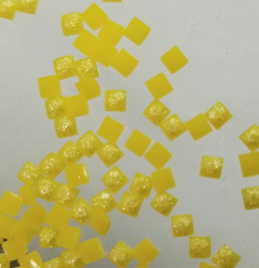 DMC 444 Square Fairy Dust Drills for diamond painting embellishment to add the bling to bland