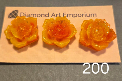Rose Cover Minders,  Locally Poured Resin, package of 3, exclusive colors and finishes