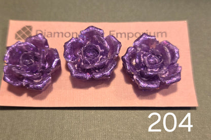 Rose Cover Minders,  Locally Poured Resin, package of 3, exclusive colors and finishes