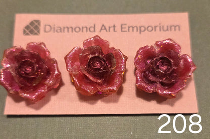 Rose Cover Minders,  Locally Poured Resin, package of 3, exclusive colors and finishes