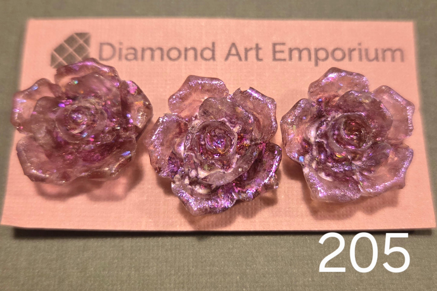 Rose Cover Minders,  Locally Poured Resin, package of 3, exclusive colors and finishes