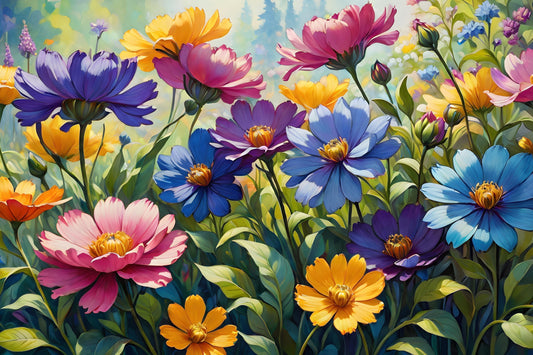 Floral 20, a large format Diamond Painting Kit available by special order, from Diamond Art Emporium.