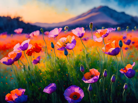 Floral 35, a large format Diamond Painting Kit available by special order, from Diamond Art Emporium.