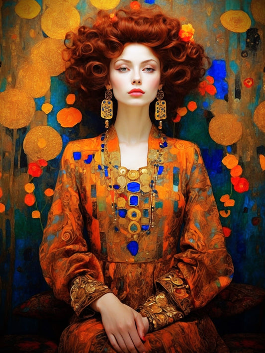 Ginger, a large format Diamond Painting Kit available by special order, from Diamond Art Emporium.